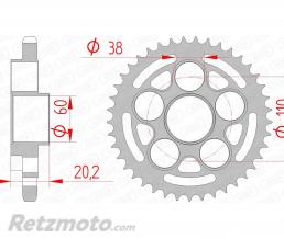 Couronne AFAM 43 dents acier pas 525 type 50800 Ducati