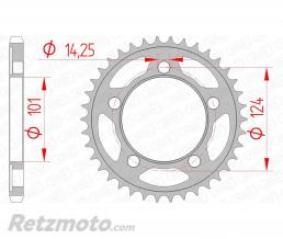 Couronne AFAM 38 dents acier pas 525 type 71801 KTM