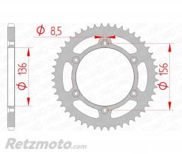 Couronne AFAM 45 dents acier pas 520 type 14206