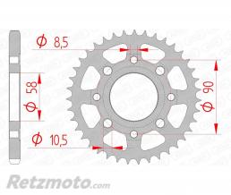 Couronne AFAM 41 dents acier pas 428 type 10201