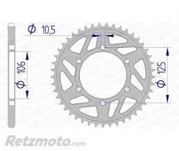 Couronne AFAM 45 dents alu pas 520 type 87606 Triumph
