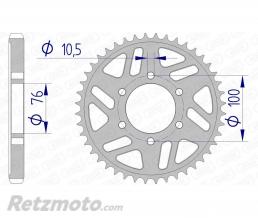 Couronne AFAM 43 dents alu pas 530 type 15902 Suzuki GSX-R750