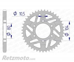 Couronne AFAM 39 dents alu pas 525 type 17610