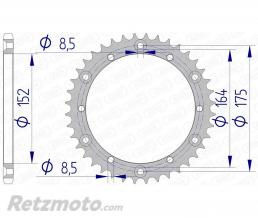 Couronne AFAM 42 dents alu pas 520 type 13500 Yamaha