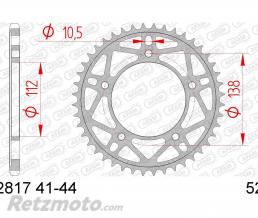 Couronne AFAM 40 dents acier pas 520 type 12817 Yamaha YZF-R1