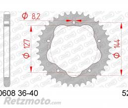 Couronne AFAM 41 dents acier pas 525 type 50608K