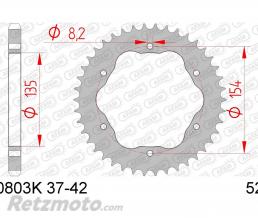Couronne AFAM 39 dents acier pas 525 type 50803K