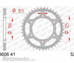 Couronne AFAM 41 dents acier pas 520 type 86606 Triumph Street Twin 900