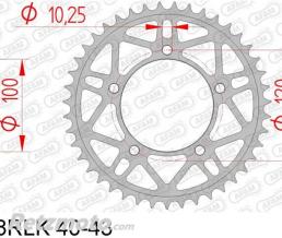Couronne AFAM 41 dents acier ultra-light pas 520 type 35808RLK Aprilia RSV4R/RR/Factory