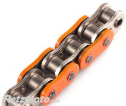 Chaine de transmission AFAM 525 A525XHR3-O orange 124 maillons