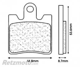 Plaquettes de frein CL BRAKES 3049MSC m�tal fritt� Daelim S2/S3