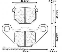 Plaquettes de frein CL BRAKES 2469S4 m�tal fritt�
