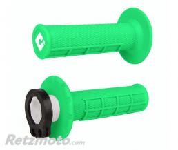Rev�tements ODI MX V2 Lock-On semi-gauffr� vert fluo