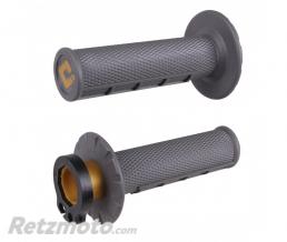 Rev�tements ODI MX V2 Lock-On semi-gauffr� gris