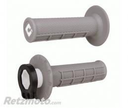Rev�tements ODI MX V2 Lock-On semi-gauffr� gris soft