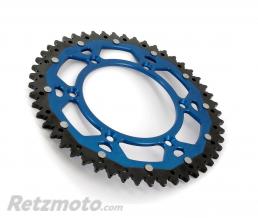 Couronne ART Bi-composant 49 dents Aluminium ultra-light anti-boue pas 520 bleu