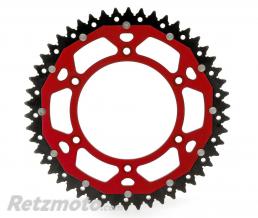 ART Couronne ART Bi-composant 51 dents Aluminium ultra-light anti-boue pas 520 rouge