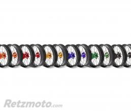 Kit roues compl�tes avant + arri�re ART SM 17x3,50/17x4,50 jante noir/moyeu bleu Yamaha