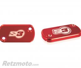 Couvercle de maitre-cylindre S3 large rouge AJP