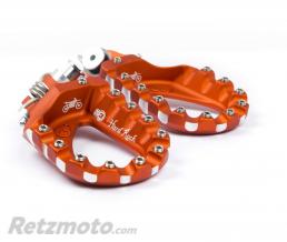 Repose-pieds S3 Hard Rock Enduro aluminium orange