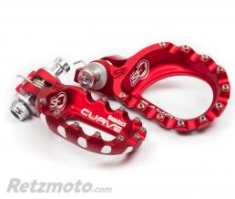 Repose-pieds S3 Curve aluminium rouge
