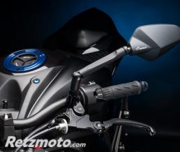 Levier de frein repliable/r�glable LIGHTEC Alien alu inserts caoutchouc noir - LEVD123K Suzuki GSX-S1000
