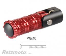 Repose-pieds repliables LIGHTECH M8x40 rouge