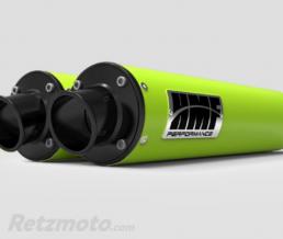 Silencieux HMF Performance Series double Vert Venom/casquette Turn Down noire Can Am Maverick Turbo - Non homologu� pour la route