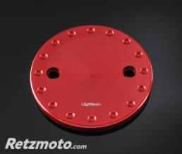 Couvercle de carter d'engrenage LIGHTECH alu rouge Yamaha T-Max 500/530