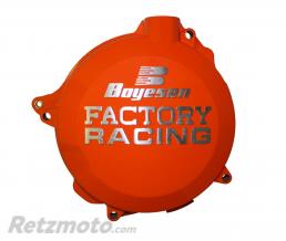 Couvercle de carter d'embrayage BOYESEN Factory Racing alu orange KTM/Husqvarna