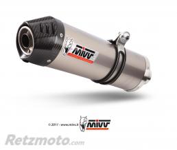 Silencieux + demi-ligne MIVV Oval Carbon Cap titane Suzuki SV650