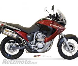 Silencieux MIVV Suono inox/casquette carbone Honda XL700V Transalp