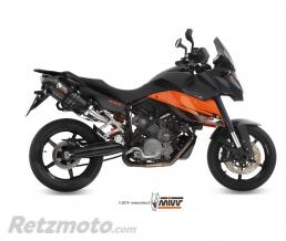 Silencieux double MIVV Oval Carbon Cap carbone KTM Supermoto 990