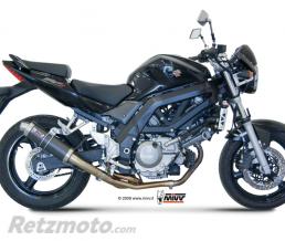 Silencieux + demi-ligne MIVV GP carbone Suzuki SV650