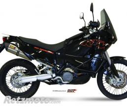 Silencieux double MIVV Suono inox/casquette carbone Adventure 950 LC8/990 Adventure