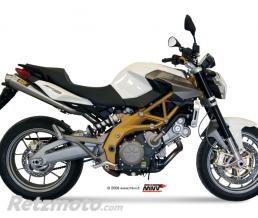 Silencieux double MIVV X-Cone inox Aprilia Shiver 750