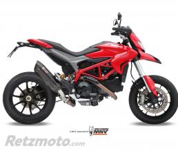 Silencieux MIVV Suono inox bross� noir/casquette carbone Ducati Hypermotard 821/SP