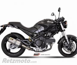 Silencieux double MIVV Suono inox/casquette carbone Ducati monster 695