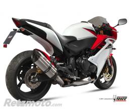 MIVV Silencieux MIVV Suono inox/casquette carbone Honda CBR600F/CB600F Hornet