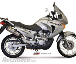 Silencieux MIVV Suono inox/casquette carbone Honda XL750V Transalp