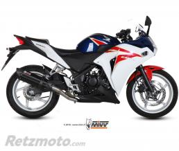 Silencieux MIVV Suono inox bross� noir/casquette carbone Honda CBR250R