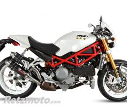 Silencieux double MIVV GP carbone Ducati Monster 1000 S4RS TE