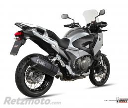 MIVV Silencieux MIVV Speed Edge inox noir casquette carbone Honda Crosstourer