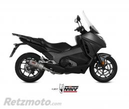 Silencieux MIVV Oval titane/casquette carbone Honda Integra 750