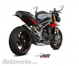 MIVV Silencieux MIVV Suono inox noir/casquette carbone Triumph Street Triple 1050