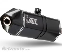 MIVV Silencieux MIVV Speed Edge double inox noir/casquette carbone Triumph Street Triple 1050