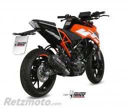 Silencieux MIVV Suono inox noir/casquette carbone KTM 125 Duke