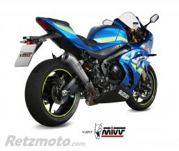 Silencieux MIVV Ghibli inox/casquette inox Suzuki GSX-R 1000