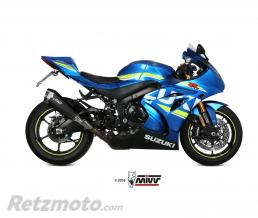 Silencieux MIVV Delta Race Steel Black/casquette carbone Suzuki GSXR1000