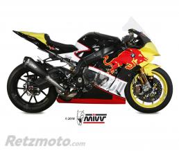 Silencieux MIVV Delta Race inox noir/casquette carbone BMW S1000RR